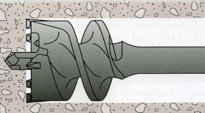 Проломной бур SDS MAX 65x1000мм по бетону